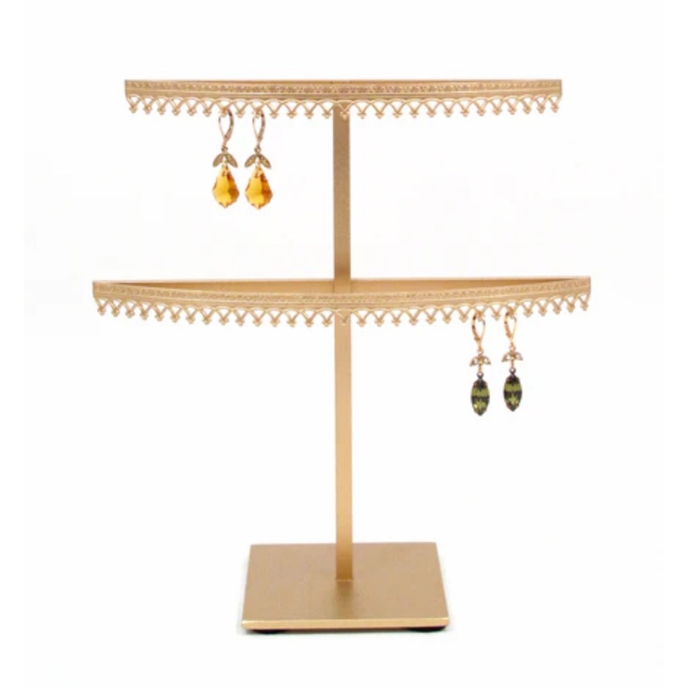 Gold Earring Display Stand